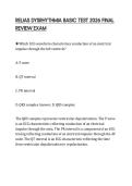 RELIAS DYSRHYTHMIA BASIC TEST 2026 FINAL REVIEW EXAM