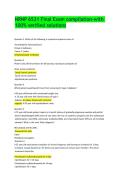 NRNP 6531 Final Exam compilation-with 100- verified solutions 