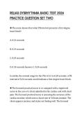 RELIAS DYSRHYTHMIA BASIC TEST 2026 PRACTICE QUESTION SET TWO