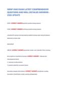 NRNP 6560 EXAM LATEST COMPREHENSIVE QUESTIONS AND WELL DETAILED ANSWERS -2026 UPDATE 