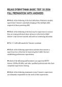 RELIAS DYSRHYTHMIA BASIC TEST 35 2026 FULL PREPARATION WITH ANSWERS