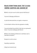 RELIAS DYSRHYTHMIA BASIC TEST 35 2026 VERIFIED QUESTION AND ANSWER SET