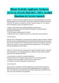 Illinois Pesticide Applicator Turfgrass ACTUAL EXAM 2026&sol;2027&colon; 100&percnt; Verified Questions & Correct Answers