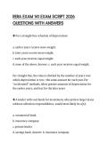 RERA EXAM 141 EXAM SCRIPT 2026 QUESTIONS WITH ANSWERS