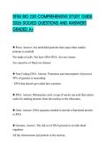 SFSU BIO 230 COMPREHENSIVE STUDY GUIDE 2026 SOLVED QUESTIONS AND ANSWERS GRADED A&plus;