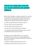 SFSU BIO 230 COURSE FINAL EXAM 2026 FULLY SOLVED QUESTIONS AND ANSWERS GRADED A&plus;