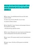 SFSU BIO 230 PRACTICE EXAM SCRIPT 2026 TESTED QUESTIONS WITH FULL SOLUTIONS GRADED A&plus;