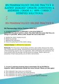 RN PHARMACOLOGY ONLINE PRACTICE B &lpar;LATEST 2026&sol;2027 UPDATE&rpar; QUESTIONS & ANSWERS &vert; GRADE A &vert; 100&percnt; CORRECT &lpar;VERIFIED SOLUTIONS&rpar;