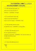 NAVEDTRA 14067 SEAMANSHIP 1 EXAM QUESTIONS AND ANSWERS 2026
