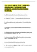 SIDA BADGE ACTUAL EXAM PAPER 2026 EXAMINATION TEST EXAM SCRIPT COMPLETE QUESTIONS AND ANSWERS GRADED A&plus;&period;