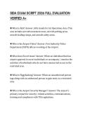SIDA EXAM SCRIPT 2026 FULL EVALUATION VERIFIED A&plus;