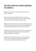 SIDA FINAL PAPER 2026 COMPLETE RESPONSE SET GRADED A&plus;