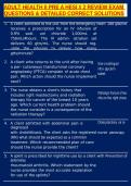 ADULT HEALTH II PRE A HESI &num; 2 REVIEW EXAM QUESTIONS & DETAILED CORRECT SOLUTIONS