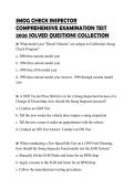 SMOG CHECK INSPECTOR COMPREHENSIVE EXAMINATION TEST 2026 SOLVED QUESTIONS COLLECTION
