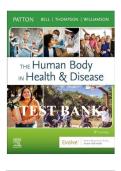 Test bank for the human body in health and disease 8th edition by Patton Bell&comma;Thompson And Williamson&vert;All chapters complete And Newest Version&period;