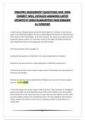 PARAPRO ASSESSMENT&vert;QUESTIONS AND 100&percnt; CORRECT WELL DETAILED ANSWERS&vert;LATEST UPDATE&excl;&excl;&excl;&excl;&excl; 2026&vert;GUARANTEED PASS&vert;GRADED A&plus;&vert;VERIFIED