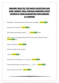 PARAPRO PRACTICE TEST-MATH&vert;QUESTIONS AND 100&percnt; CORRECT WELL DETAILED ANSWERS&vert;LATEST UPDATE&excl;&excl;&excl;&excl;&excl; 2026&vert;GUARANTEED PASS&vert;GRADED A&plus;&vert;VERIFIED