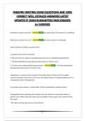 PARAPRO WRITING EXAM&vert;QUESTIONS AND 100&percnt; CORRECT WELL DETAILED ANSWERS&vert;LATEST UPDATE&excl;&excl;&excl;&excl;&excl; 2026&vert;GUARANTEED PASS&vert;GRADED A&plus;&vert;VERIFIED