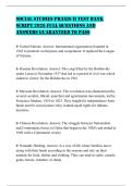 SOCIAL STUDIES PRAXIS II TEST BANK SCRIPT 2026 FULL QUESTIONS AND ANSWERS GUARANTEED TO PASS