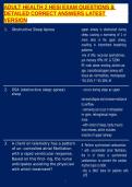 ADULT HEALTH 2 HESI EXAM QUESTIONS & DETAILED CORRECT ANSWERS LATEST VERSION