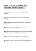 NWSA TT1 ACTUAL EXAM PAPER 2026 QUESTIONS ANSWERS GRADED A&plus;