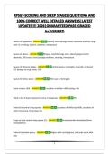 RPSGT-SCORING AND SLEEP STAGES&vert;QUESTIONS AND 100&percnt; CORRECT WELL DETAILED ANSWERS&vert;LATEST UPDATE&excl;&excl;&excl;&excl;&excl; 2026&vert;GUARANTEED PASS&vert;GRADED A&plus;&vert;VERIFIED
