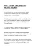 NWSA TT1 VIEW AHEAD EXAM 2026 PRACTICE SOLUTION