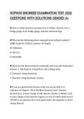 SOPHOS ENGINEER EXAMINATION TEST 2026 QUESTIONS WITH SOLUTIONS GRADED A&plus;