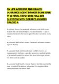 NY LIFE ACCIDENT AND HEALTH INSURANCE AGENT BROKER EXAM SERIES 17-55 FINAL PAPER 2026 FULL 200 QUESTIONS WITH CORRECT ANSWERS GRADED A