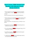 Type B License&colon; TFM02 Detailed Exam  Questions with Elaborate Answers  Already Graded A&plus;