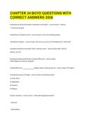 CHAPTER 24 BOYD QUESTIONS WITH CORRECT ANSWERS 2026