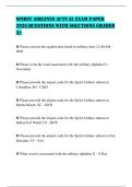SPIRIT AIRLINES ACTUAL EXAM PAPER 2026 QUESTIONS WITH SOLUTIONS GRADED A&plus;