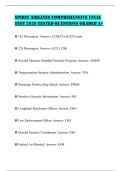 SPIRIT AIRLINES COMPREHENSIVE FINAL TEST 2026 TESTED QUESTIONS GRADED A&plus;