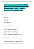 NYS TOW TRUCK ENDORSEMENT&colon; TRUCK MAINTENANCE ASSESSMENT TECHNIQUES&colon; DEFINITIVE SOURCE DOCUMENT FOR VEHICLE SAFETY ANALYSIS 2026