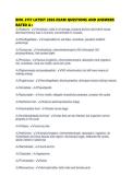 BIOL 2117 LATEST 2026 EXAM QUESTIONS AND ANSWERS RATED