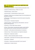 BIOL 2117 EVALUATION EXAM 2026 QUESTIONS AND ANSWERS RATED 