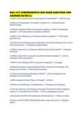 BIOL 2117 COMPREHENSIVE 2026 EXAM QUESTIONS AND ANSWERS RATED 