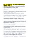 BIOL 2117 FINAL EXAM 2026 ACTUAL QUESTIONS AND ANSWERS RATED
