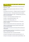 BIOL 2117 UPDATED 2026 EXAM SCRIPT QUESTIONS AND ANSWERS RATED