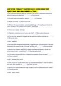 CERTIFIED PARAOPTOMETRIC CORE EXAM 2026 TEST QUESTIONS AND ANSWERS RATED