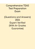 Comprehensive TEAS Test Preparation &ndash; Study Guide & Practice Questions PDF