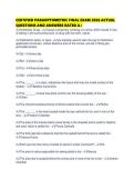 CERTIFIED PARAOPTOMETRIC FINAL EXAM 2026 ACTUAL QUESTIONS AND ANSWERS RATED