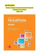 Full Solution Manual for Principles of Taxation for Business and Investment Planning 2025 Evergreen Release by Sally Jones&comma; Shelley Rhoades-Catanach&comma; and Sandra Callaghan Complete Coverage &lpar;Chapters 1-18&rpar; Verified Answers & Tax Planning Case Solutions Acc