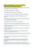 CMSRN COMPREHENSIVE EXAM 2026 UPDATED QUESTIONS AND ANSWERS GRADED