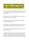 OHIO SCHOOL OF PHLEBOTOMY FINAL FINAL PAPER 2026 FULL 131 QUESTIONS WITH ACCURATE ANSWERS GRADED A&plus;
