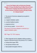 Care of the Patient with an Endocrine Disorder  Chapter 51 Exam &vert;&vert;Verified Exam&excl;&excl;&vert;&vert; Most Recent Exam  2026 Actual Complete Real Exam Questions And  Correct Answers &lpar;Verified Answers&rpar; Already Graded  A&plus; &vert; Newest Exam&excl;&excl;&excl;