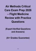 Air Methods Critical Care Exam Prep 2026 &vert; Flight Medicine Review with Practice PDF