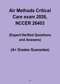 Air Methods Critical Care Exam 2026 &vert; NCCER 26403 Study & Practice PDF
