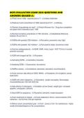 BCPS EVALUATION EXAM 2026 QUESTIONS AND ANSWERS GRADED