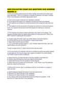 NHIE EVALUATION EXAM 2026 QUESTIONS AND ANSWERS GRADED